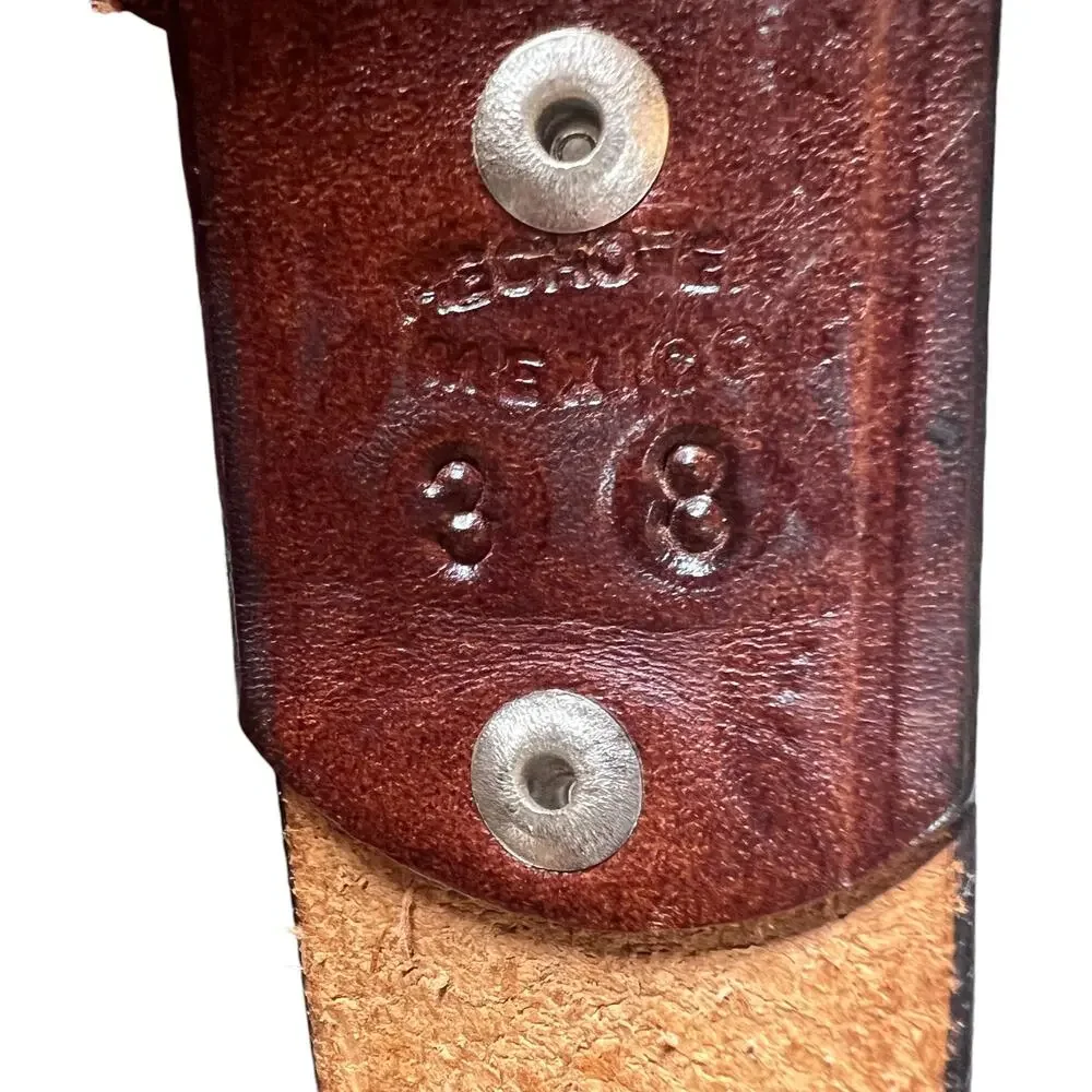 Mexican Scorpion Alacran Charro Cowboy Belt Buckle Leather Braided Made n Mexico - Picture 5 of 9